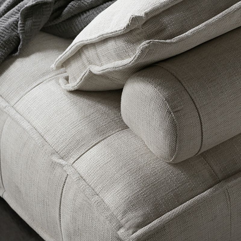 Canapé contemporain avec oreillers de soutillement et sans arme pour la salle bonus