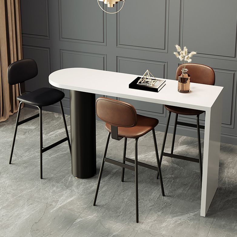 Juego de mesa de pub moderno de forma libre, juego de mesa de bar superior de madera maciza de 1/3/4 piezas