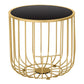 Contemporary Round Top Cocktail Table with Frame Base in Iron Clearhalo 'Coffee & Accent Tables' 'Coffee Tables' 'coffee_tables' 'furn' 'furn_coffee_tables' 'Furniture' 'Living Room Furniture' 1200x1200_d88e29a7-86e0-4653-a82f-5651c83beda6