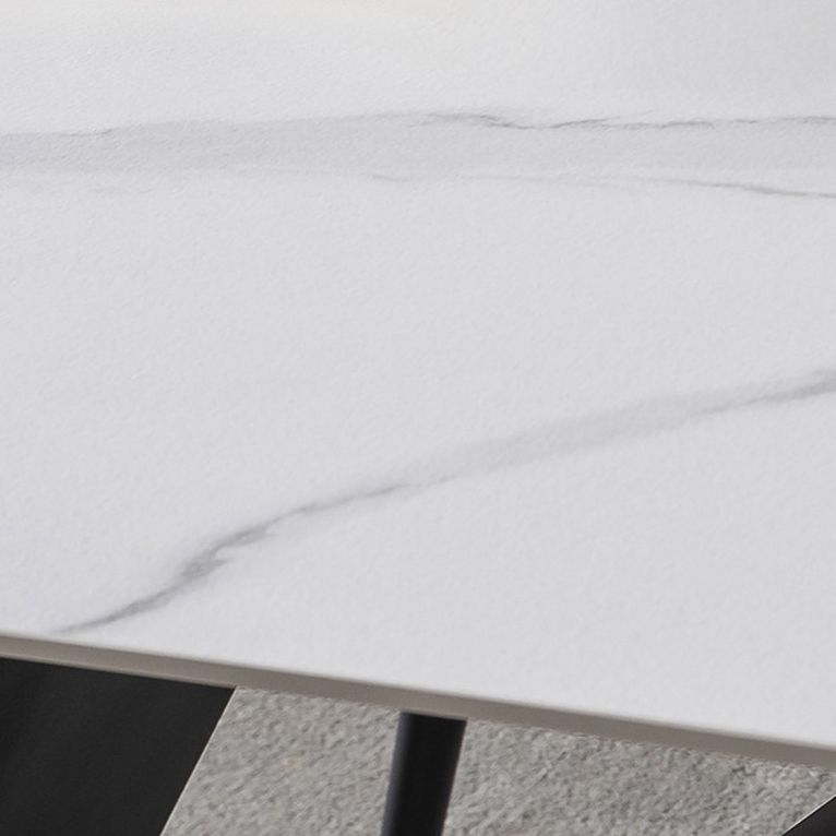 Industrial Style Stone Dining Table 4 Legs Dining Room Collection for Indoor Clearhalo 'Dining Tables & Seating' 'Dining Tables' 'dining_table' 'furn' 'furn_dining_table' 'Furniture' 'furniture_dining_table' 'Kitchen & Dining Furniture' 'kitchen' 'kitchen_dining_table' 1200x1200_d88ec4be-b03f-461a-8595-71d0bb8569c0