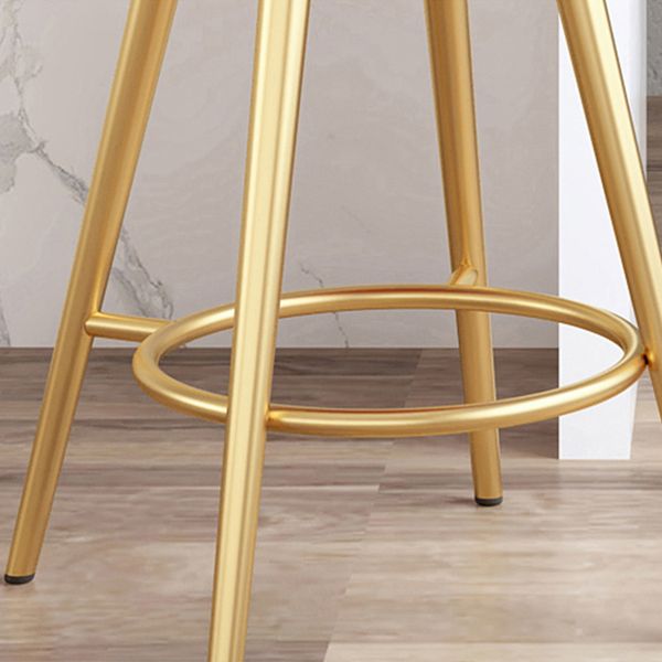 Glam Jewelry Shop PU Leather Stool Orange Footrest Low Back Stool Clearhalo 'Bar Furniture' 'Bar Stools' 'bar_stools' 'furn' 'furn_bar_stools' 'Furniture' 'furniture_bar_stools' 'Kitchen & Dining Furniture' 1200x1200_d88f141e-d529-46a1-893b-999a004a5108