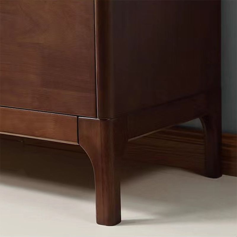 Scandinavian Media Console Solid Wood TV Console with Drawers Clearhalo 'furn' 'furn_tv_stands_entertainment_centers' 'Furniture' 'Living Room Furniture' 'TV Stands & Entertainment Centers' 'TV Stands & Media Storage Furniture' 'tv_stands_entertainment_centers' 1200x1200_d8939688-a707-4897-b0e9-4b3723e2cfa4