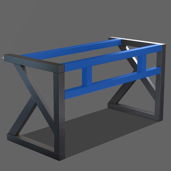 Scrivania da gioco in pietra industriale 29.53 "scrivania alta con base a slitta