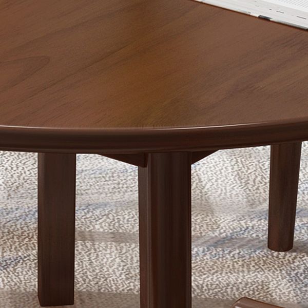 Round Wood Color Dining Table Simplicity Solid Wood 4 Legs Table for Dining Room Clearhalo ' dining_table' 'Dining Tables & Seating' 'Dining Tables' 'furn' 'furn_dining_table' 'Furniture' 'furniture_dining_table' 'Kitchen & Dining Furniture' 'kitchen&dining_furn' 'kitchen' 'kitchen_dining_table' 1200x1200_d8965464-e595-48a6-976f-c22b35562ba4