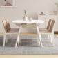 White Drop-Leaf Dining Table Round Sintered Stone Dinner Table for Dining Room Clearhalo 'Dining Tables & Seating' 'Dining Tables' 'dining_table' 'furn' 'furn_dining_table' 'Furniture' 'Kitchen & Dining Furniture' 1200x1200_d897e56c-dc6b-49cf-9879-55020ccf700c