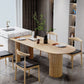 Contemporary Free Form Dining Table Solid Wood Dining Table for Kitchen