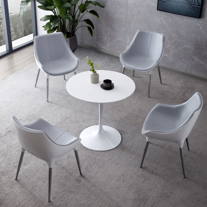 Modern Style Home Side Chair Solid Back Metal Upholstered Dining Room Chair (Set of 2) Clearhalo ' kitchen&dining_furn' 'Dining Chairs' 'Dining Tables & Seating' 'dining_chair' 'furn' 'furn_dining_chair' 'Furniture' 'furniture_dining_chair' 'Kitchen & Dining Furniture' 'kitchen' 1200x1200_d8997c5e-d6c2-4442-842e-7e0f0b7bdfc1