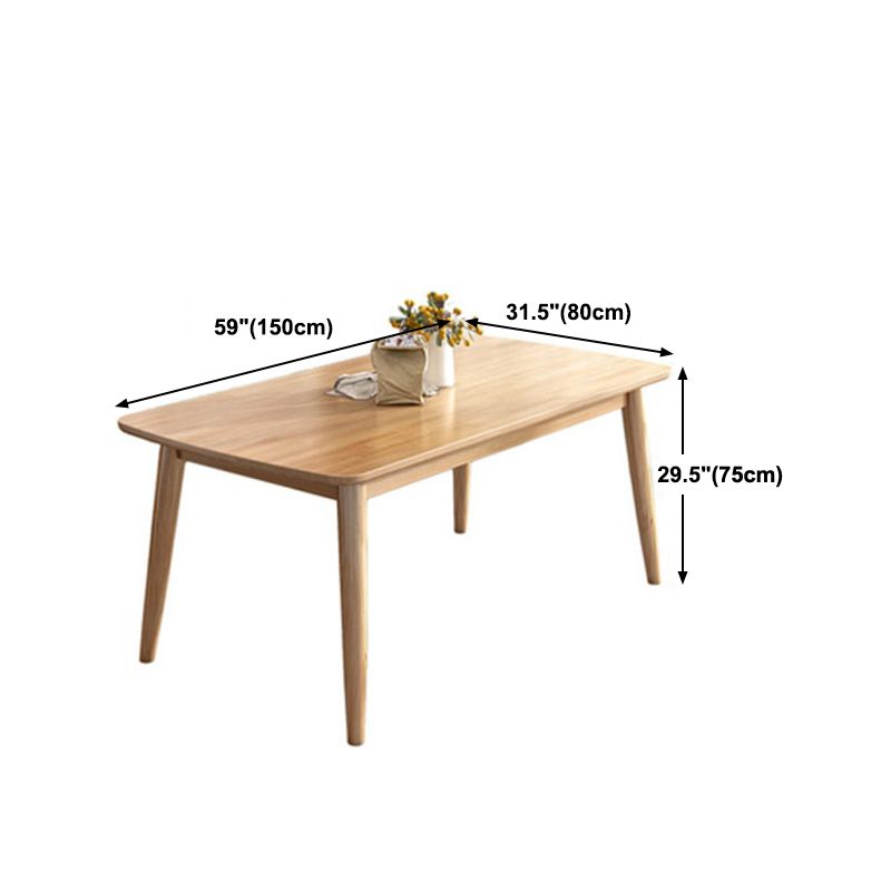 1/2/5/7 Pieces Rectangle Modern Wood Furniture Standard Height Dining ...