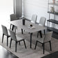 Contemporary Dining and Accent Chairs Matte Finish Leather Curved Parsons Armless Chair Clearhalo ' kitchen&dining_furn' 'Dining Chairs' 'Dining Tables & Seating' 'dining_chair' 'furn' 'furn_dining_chair' 'Furniture' 'furniture_dining_chair' 'Kitchen & Dining Furniture' 'kitchen' 1200x1200_d899e75c-8b47-4a5f-9916-59d9cc0400e1