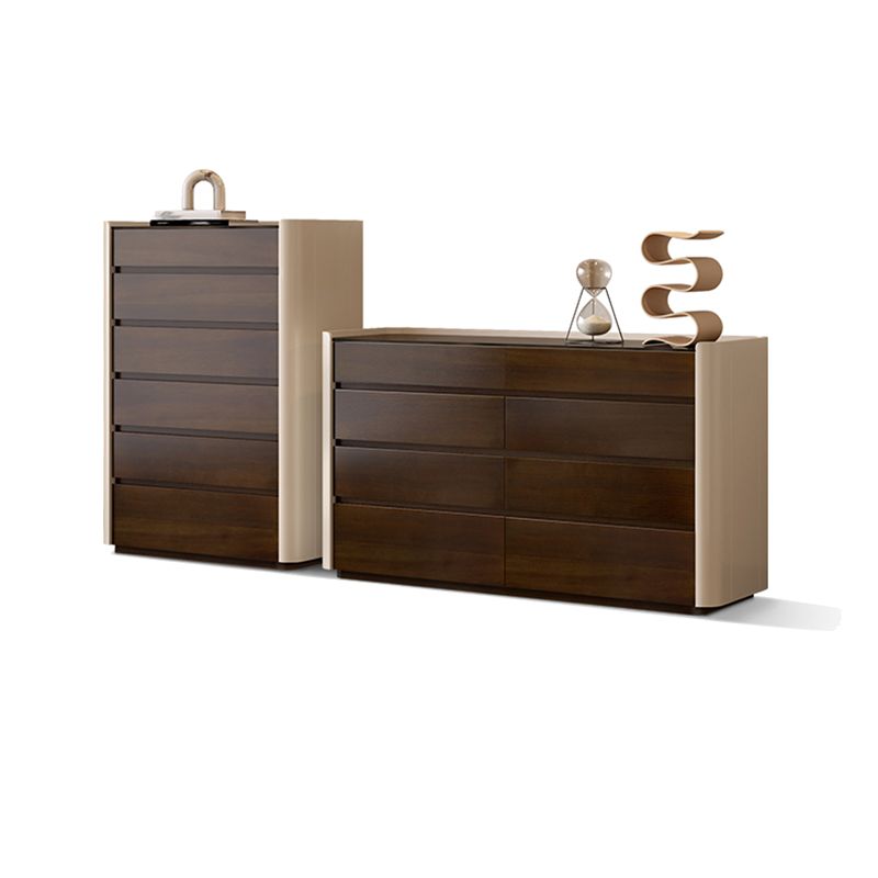 Madera fabricada Classic Glam Storage Coffster con cajones de 5/6/8