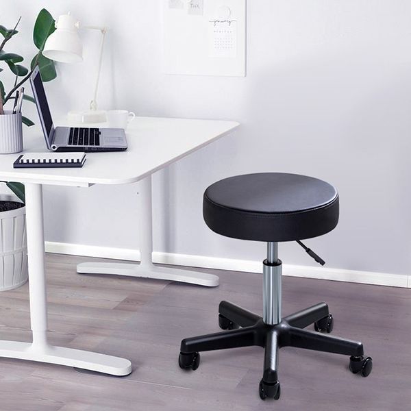 Black Modern Steel Bar Stool Adjustable Height Swivel Backless Counter Stool Clearhalo 'Bar Furniture' 'Bar Stools' 'bar_stools' 'furn' 'furn_bar_stools' 'furniture_bar_stools' 'Kitchen & Dining Furniture' 'kitchen&dining_furn' 'kitchen' 'kitchen_furn' Furniture' 1200x1200_d89ba4cd-a64c-47c1-a025-bd06c7cfc3c8
