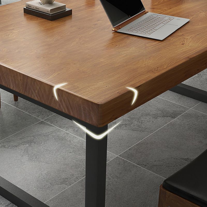 Escritorio de oficina contemporáneo escritorio de escritura rectangular en natural