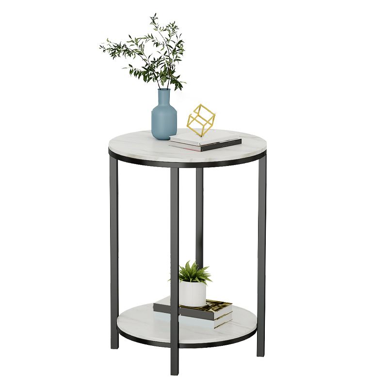 Tabla de estado de pizarra minimalista Tabla de extremo 4 Legs Tabla a la altura de las patas para la sala de estar