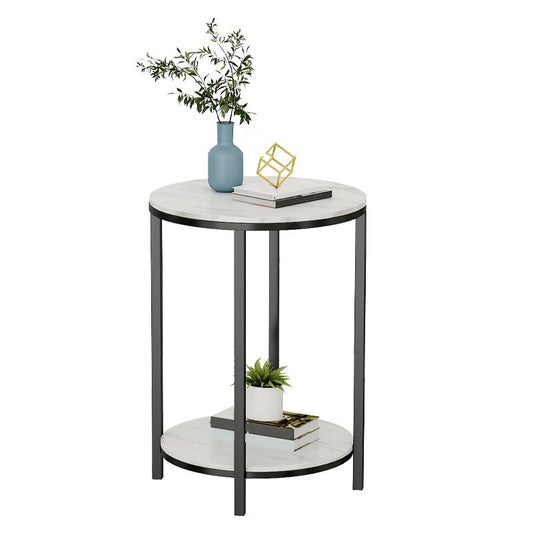 Tavolo da estremità laterale in ardesia minimalista 4 gambe tavolo da estremità per soggiorno