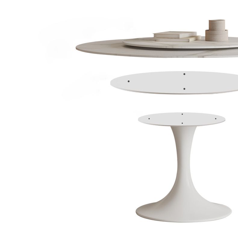 Modern Matte Finish Stone Table Round Tulip Dining Table for Home Clearhalo ' dining_table' 'Dining Tables & Seating' 'Dining Tables' 'furn' 'furn_dining_table' 'Furniture' 'furniture_dining_table' 'Kitchen & Dining Furniture' 'kitchen&dining_furn' 'kitchen' 'kitchen_dining_table' 1200x1200_d89f3ce5-ea62-4815-890e-2e1cbbf1b33b