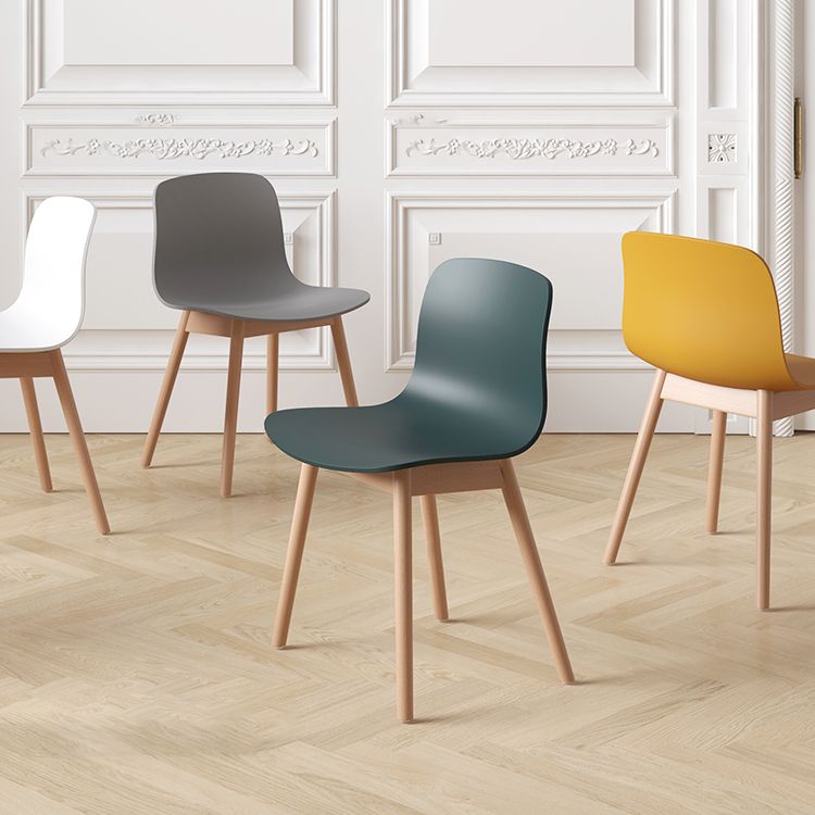 Wood Scandinavian Coffee Shop Chair Parsons Matte Finish Dining Chair (Set of 4) Clearhalo ' kitchen&dining_furn' 'Dining Chairs' 'Dining Tables & Seating' 'dining_chair' 'furn' 'furn_dining_chair' 'Furniture' 'furniture_dining_chair' 'Kitchen & Dining Furniture' 'kitchen' 1200x1200_d8a05c63-f81b-4656-8bfa-6a610bd42033