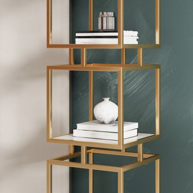 11.81 "W Bibshelf Contemporary Style Open Back Biblic pour Home Office