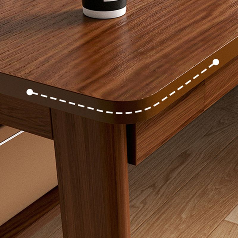 Bureau de bureau en bois d'ingénierie rectangulaire Bureau d'écriture de style moderne