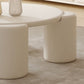 Contemporary Round Beige Coffee Table with 4 Legs Wooden Coffee Table Clearhalo 'Coffee & Accent Tables' 'Coffee Tables' 'coffee_tables' 'furn' 'furn_coffee_tables' 'Furniture' 'Living Room Furniture' 1200x1200_d8a27968-4f39-410b-9967-4f42c4970ba6