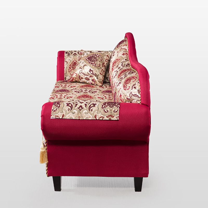 Bohemian Micro-velvet Chaise Lounge with Rolled Arms Reclining Accent Chair Clearhalo 'Chairs & Seating' 'Chaise Lounge' 'chaise_lounge' 'furn' 'furn_chaise_lounge' 'Furniture' 'Living Room Furniture' 1200x1200_d8a29c8e-a4dd-4f2c-a9c4-f8280e60b95a