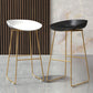 Coffee Shop Counter Stool Glam Metal Footrest Low Back Counter Stools Clearhalo 'Bar Furniture' 'Bar Stools' 'bar_stools' 'furn' 'furn_bar_stools' 'Furniture' 'furniture_bar_stools' 'Kitchen & Dining Furniture' 1200x1200_d8a49d0b-b9bf-4280-a97e-4841e212cd0c