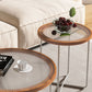 Round Glass Top Coffee Table Set Frame Cocktail Table with Wood Accent Clearhalo 'Coffee & Accent Tables' 'Coffee Tables' 'coffee_tables' 'furn' 'furn_coffee_tables' 'Furniture' 'Living Room Furniture' 1200x1200_d8a5164c-a97b-4a7f-b62d-54eaf4cd2940