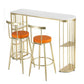 Living Room Counter-height Pub Table Gold Storage Metal Bar Dining Table Clearhalo 'Bar Furniture' 'Bar Tables' 'bar_tables' 'furn' 'furn_bar_tables' 'Furniture' 'furniture_bar_tables' 'Kitchen & Dining Furniture' 1200x1200_d8a9d207-19ad-49f8-90ee-56b0fea32325