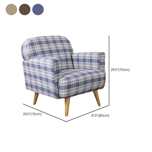 Contemporary Fabric Settee Stain Resistant Tight Seat Sofa for Living Room