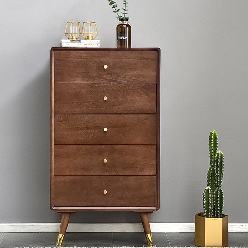 Klassieke glam -verticale lingerie kist massief houten slaapkamer opbergkast