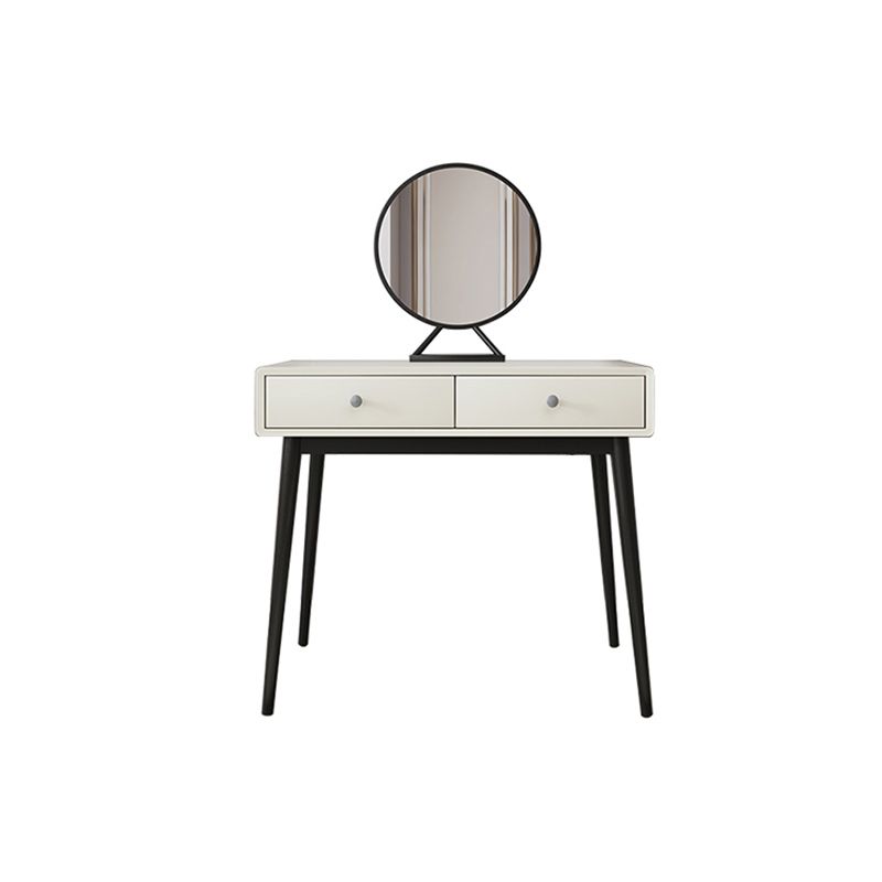 Vanité de maquillage en bois blanc avec tiroir pour chambre 29.53 "