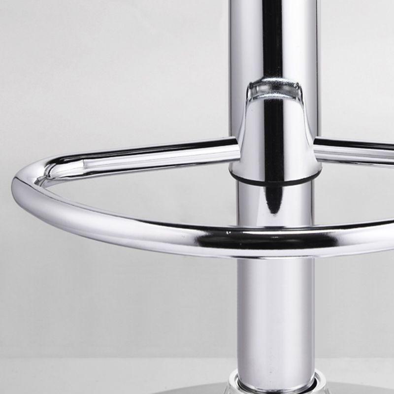 Modern Adjustable Height Swivel Plastic Low Back Bar Stool with Footrest Clearhalo 'Bar Furniture' 'Bar Stools' 'bar_stools' 'furn' 'furn_bar_stools' 'Furniture' 'Kitchen & Dining Furniture' 1200x1200_d8b09529-2f0f-4c4b-bacb-79de10dac054