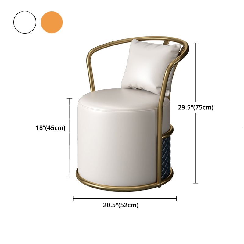 Glam 1/4/5 Pieces Dinette Set with White Sintered Stone Top Round Dining Table Set Clearhalo 'Dining Room Sets' 'Dining Tables & Seating' 'dining_room_set' 'furn' 'furn_dining_room_set' 'Furniture' 'furniture_dining_room_set' 'Kitchen & Dining Furniture' 1200x1200_d8b1eb0b-02a8-4681-b227-3a912d157bbf