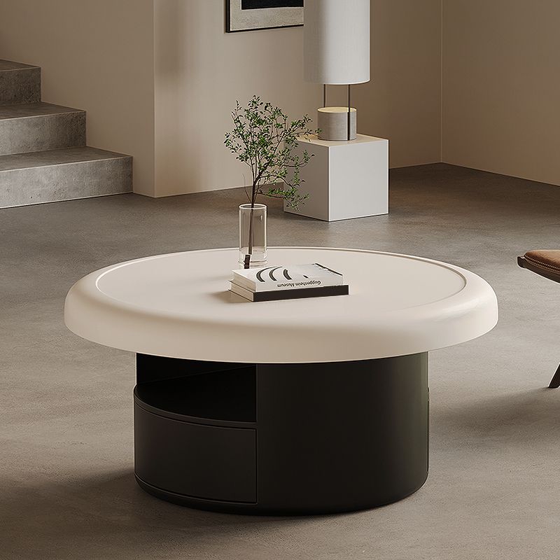 Table de cocktail contemporaine Table de cocktail basse sur pied rond