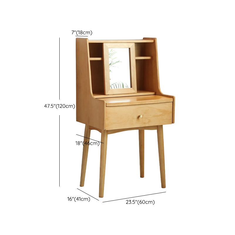 Scandinavische slaapkamer 1 laden massief hout verwijderbare make-up ijdelheid