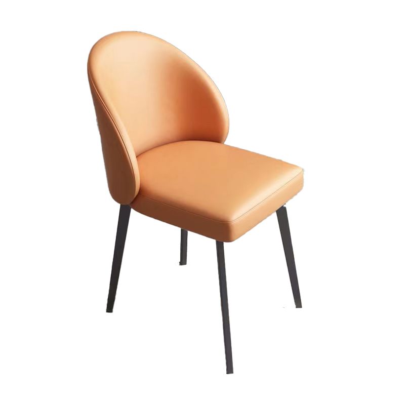 Contemporary Style Chair Dining Armless Chairs for Kitchen with Metal Legs Clearhalo 'Dining Chairs' 'Dining Tables & Seating' 'dining_chair' 'furn' 'furn_dining_chair' 'Furniture' 'furniture_dining_chair' 'Kitchen & Dining Furniture' 1200x1200_d8b49e89-0427-4ca3-9b80-39fecc141901