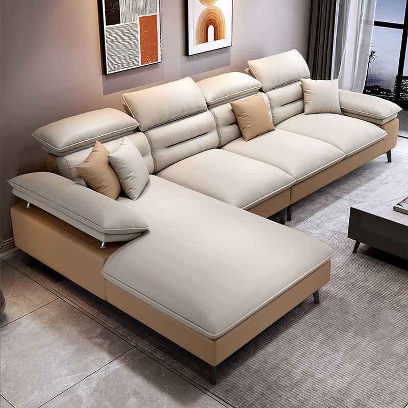 Pillow Top Arm Sofa Reversible Modular L-Shape Furniture Sectionals