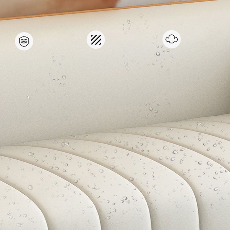 Contemporary Stain Resistant Sofa with Tight Back and Tuxedo Arm