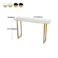 Glam Wood Bar Height Table with Rectangle Table Top Sled Table - 41.3" H Clearhalo 'Bar Furniture' 'Bar Tables' 'bar_tables' 'furn' 'furn_bar_tables' 'Furniture' 'furniture_bar_tables' 'Kitchen & Dining Furniture' 1200x1200_d8b55284-4d77-405e-8e29-affb557f350e