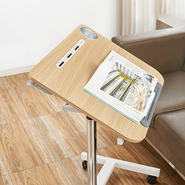 Eigentijds gebogen schrijfbureau voetstuk vouwkantoor bureau