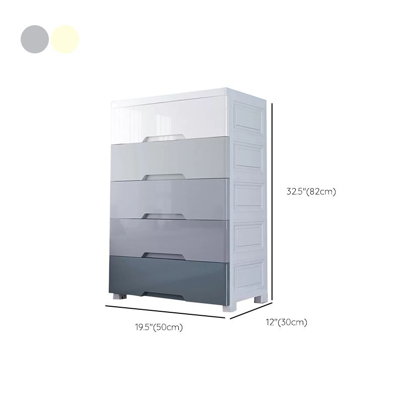 Contemporary Bedroom Wardrobe Plastic Drawers Storage Armoire Clearhalo 'Armoires & Wardrobes' 'armoires_wardrobes' 'Bedroom Furniture' 'furn' 'furn_armoires_wardrobes' 'Furniture' 1200x1200_d8b68774-272c-45e9-a22f-6f5ff4e452ba