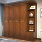 Rubberwood Wardrobe Armoire Traditional Wardrobe Cabinet for Home