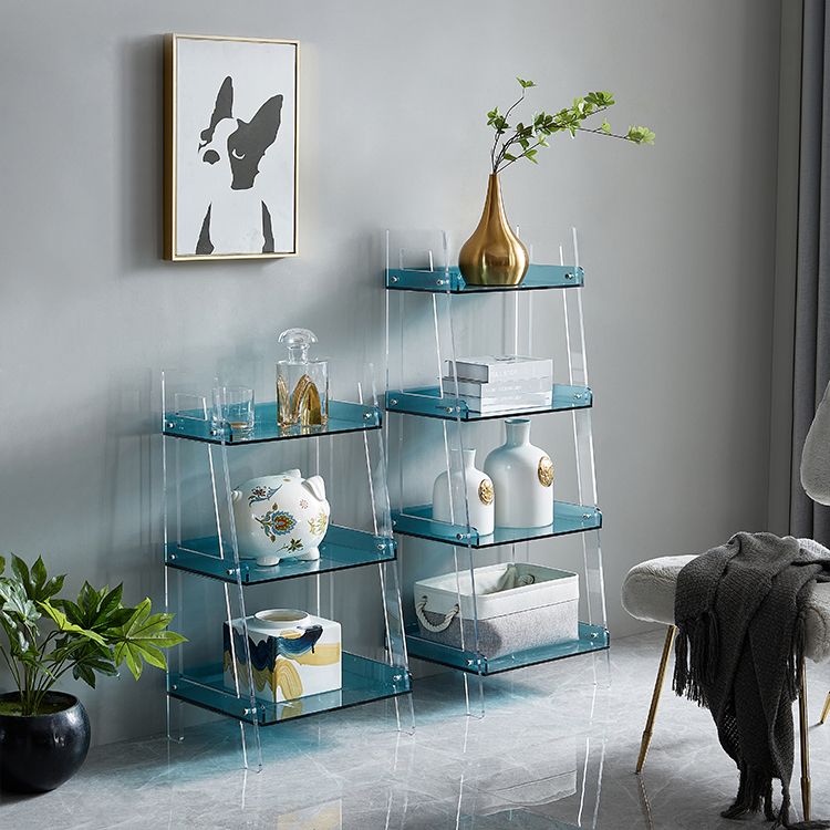 Acrylic Bookshelf Scandinavian Style Open Back Bookcase for Office and Study Room Clearhalo 'Bookcases' 'furn' 'furn_bookcases' 'Furniture' 'furniture_bookcases' 'kitchen' 'kitchen_bookcases' 'Living Room Furniture' 'Office Furniture' 1200x1200_d8b74cbd-6c28-47e6-ab44-fdf574f2e4ef
