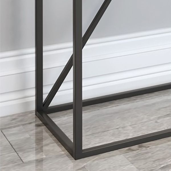 Contemporary Console Table Metal Rectangle Accent Table for Hall Clearhalo 'Console Tables' 'console_tables' 'Entry & Mudroom Furniture' 'furn' 'furn_console_tables' 'Furniture' 1200x1200_d8b7dec3-2b6c-4903-b2fb-01ae5394a56e
