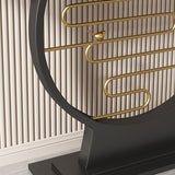 Tavolo console contemporanea a forma di luna