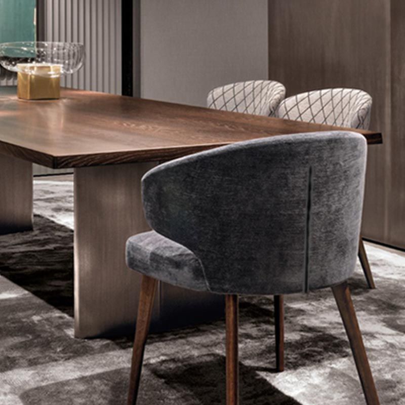 Contemporary Steel Dining Arm Chair Wingback Side Furniture Single in Matte Finish Clearhalo 'Dining Chairs' 'Dining Tables & Seating' 'dining_chair' 'furn' 'furn_dining_chair' 'Furniture' 'Kitchen & Dining Furniture' 1200x1200_d8ba207b-4ce6-4254-ab04-64d05eba50fd