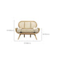 Tropical Corduroy Sofa in Solid Wood Linen Sofa for Living Room