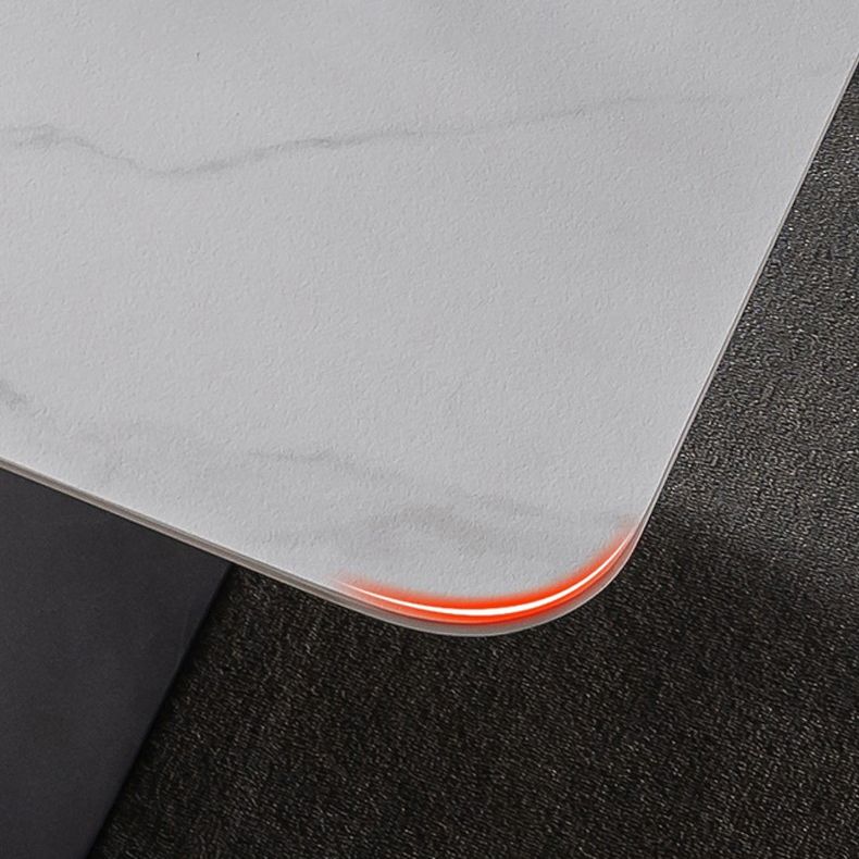 Industrial Style Stone Dining Table 4 Legs Dining Room Collection for Indoor Clearhalo 'Dining Tables & Seating' 'Dining Tables' 'dining_table' 'furn' 'furn_dining_table' 'Furniture' 'furniture_dining_table' 'Kitchen & Dining Furniture' 'kitchen' 'kitchen_dining_table' 1200x1200_d8bc6473-aee3-49a4-9ffe-b16d084e6302