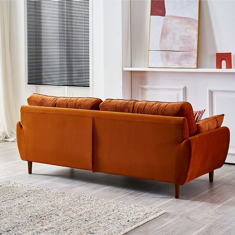 34.64"H Scandinavian Microfibe Pillow Top Arm Solid Color Tufted Sofa for Apartment Clearhalo 'furn' 'furn_sofas' 'Furniture' 'furniture_sofas' 'kitchen' 'kitchen_sofas' 'Living Room Furniture' 'Sofa' 'sofas' 1200x1200_d8bca62b-a918-4240-b3db-cef9e6b28139