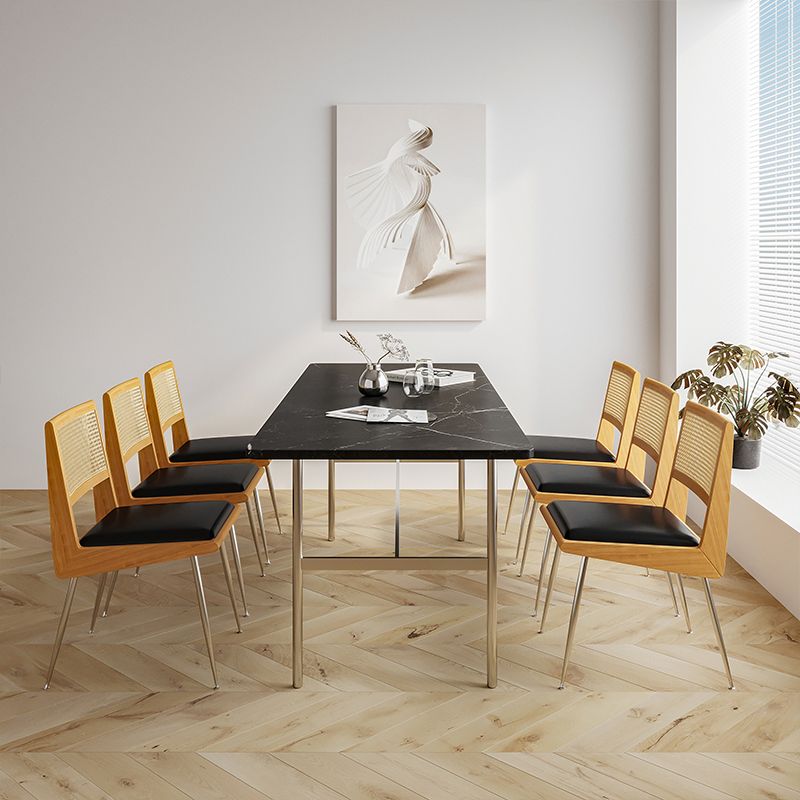 Sedia conferenza sedile in pelle sedia a metà schiena contemporanea