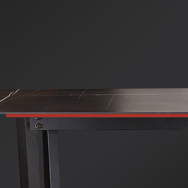 Modern 1/2/3/5 Pieces Dinette Set with Black Sintered Stone Top Rectangle Dining Table Set Clearhalo 'Dining Room Sets' 'Dining Tables & Seating' 'dining_room_set' 'furn' 'furn_dining_room_set' 'Furniture' 'furniture_dining_room_set' 'Kitchen & Dining Furniture' 1200x1200_d8bded2c-422d-4823-88a4-5c207e98d5fc